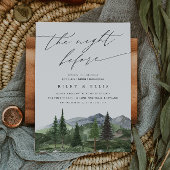 Timberline | Mountain Forest Rehearsal Dinner Einladung