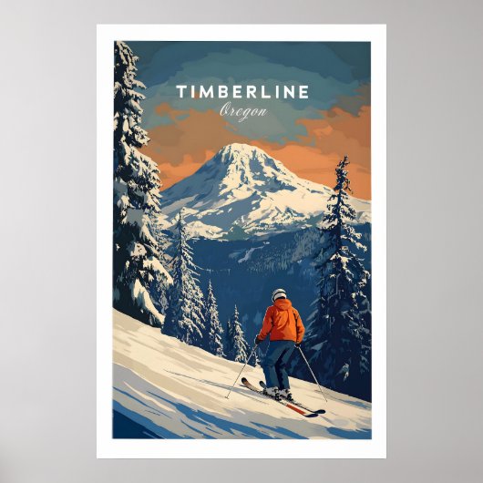 Timberline-Reiseposter - Oregon 1 Poster (Vorne)