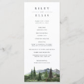 Timberline | Rustikale Hochzeit im Bergwald Programm (Vorderseite)