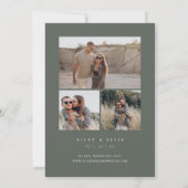 Timberline | Rustikale Minimalhochzeit Save The Date (Rückseite)