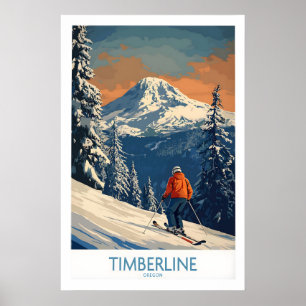 Timberline-Ski-Druck - Oregon 1 Poster