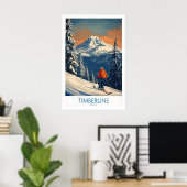 Timberline-Ski-Druck - Oregon 1 Poster (Heimbüro)