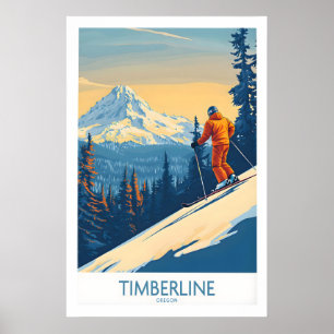 Timberline-Wandkunst-Skiplakat 1 Poster