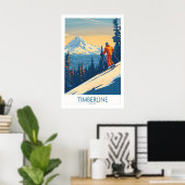 Timberline-Wandkunst-Skiplakat 1 Poster (Heimbüro)