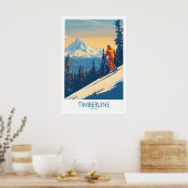 Timberline-Wandkunst-Skiplakat 1 Poster (Küche)