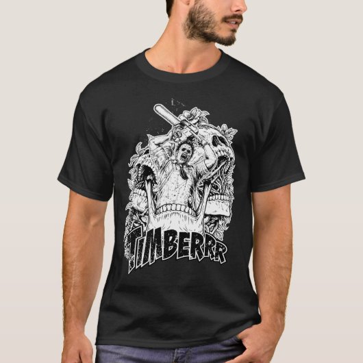 Timberrr Tattoo Kunststil T-Shirt (Vorderseite)