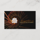 TimberSpiral Fraktal Business Card Visitenkarte (Rückseite)