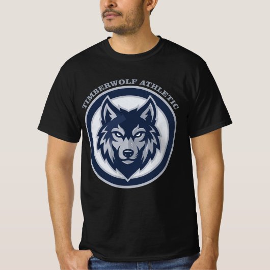 Timberwolf Athletic Crest Sportteam T-Shirt (Vorderseite)