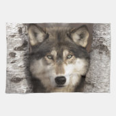 Timberwolf durch Jim Zuckerman Handtuch (Horizontal)