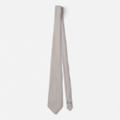 Timberwolf Gray Mid Century Solid Color Design Krawatte (Vorderseite)