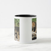 Timberwolfjunge Tasse (Zentrum)