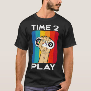 Time 2 Play Gaming Vintag Retro Controller Gamer T-Shirt
