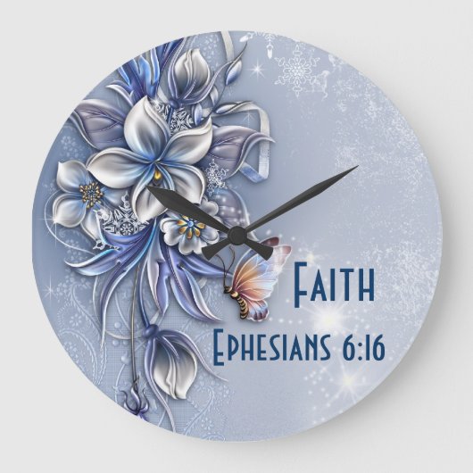 Time 4Faith Wall Clock Große Wanduhr (Vorderseite)