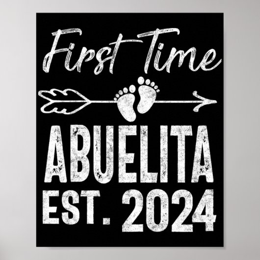 Time Abuelita 2024 Mütter Tag bald Oma Poster (Vorne)
