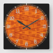 Time and illustrated art on your wall. quadratische wanduhr (Vorderseite)