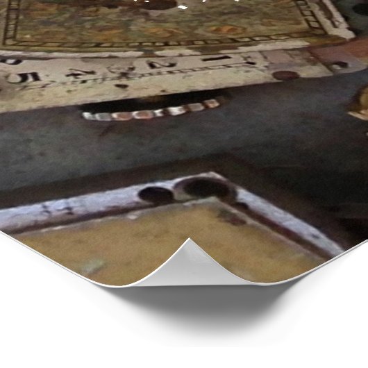 Time and Tide Wait for No Man Quote Poster (Ecke)