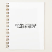 Time Architecture | Minimal Interface Operational Planer (Vorderseite)