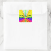 Time Banjo Square Sticker (Tasche)