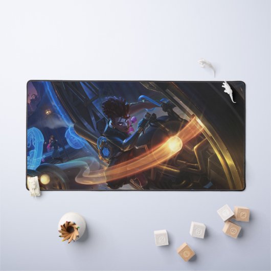 Time Bender Gaming Desk Mat | Time-Warp-Genie Schreibtischunterlage (Kindertisch)