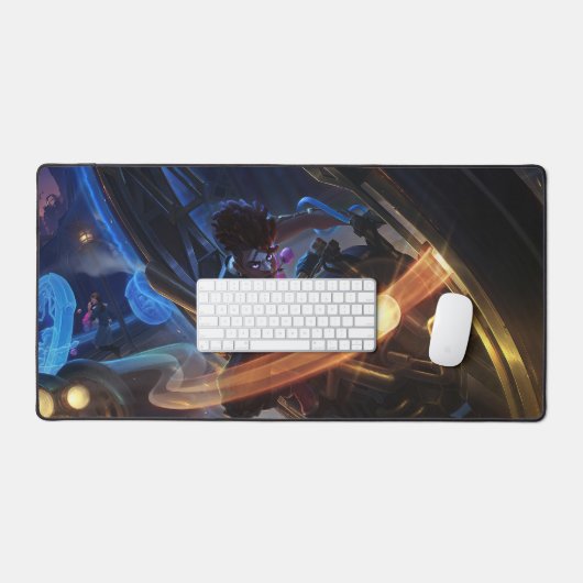 Time Bender Gaming Desk Mat | Time-Warp-Genie Schreibtischunterlage (Tastatur & Maus)