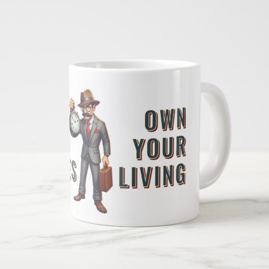 Time Boss Jumbo-Tasse (Vorderseite Rechts)