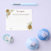 Time Capsul Advice Boho Autumn Brautparty Card Flyer (Einzeln)