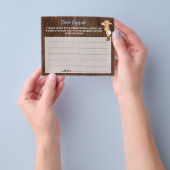 Time Capsul Advice for Baby Cowboy Shower Card Flyer (Gruppe)