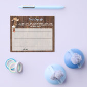 Time Capsul Advice for Baby OM Cowboy Shower Card Flyer (Einzeln)