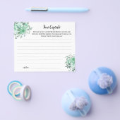 Time Capsul Advice Green Rose Brautparty Card Flyer (Einzeln)