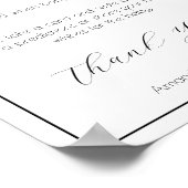 Time Capsul Minimalistisch Baby Shower Game Poster (Ecke)