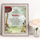 Time Capsule Forest Fairy Erste Magie ein Geburtst Poster