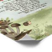 Time Capsule Forest Fairy Erste Magie ein Geburtst Poster (Ecke)