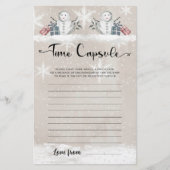 Time Capsule Snowman Baby Showspiel (Vorderseite)