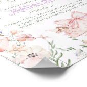 Time Capsule Whimsical garden Fairy First Birthday Poster (Ecke)