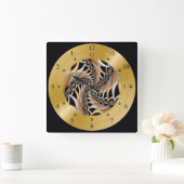 Time Clock Wormhole Safe/Dangerous?? Quadratische Wanduhr (Zuhause)