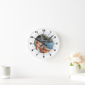 TIME! ⏰ Custom Wall Clock – Add Your Design Runde Wanduhr (Zuhause)