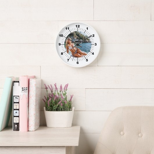 TIME! ⏰ Custom Wall Clock – Add Your Design Uhr (Lesesaal)