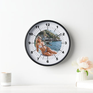 TIME! ⏰ Custom Wall Clock – Add Your Design Uhr
