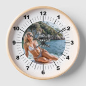 TIME! ⏰ Custom Wall Clock – Add Your Design Uhr (Vorderseite)