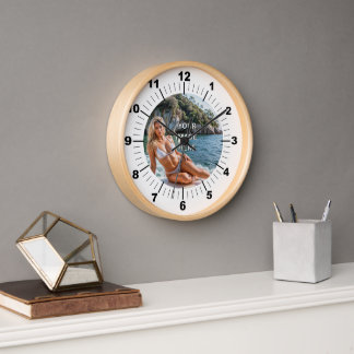 TIME! ⏰ Custom Wall Clock – Add Your Design Uhr