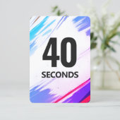 Time Fitness Card with Gold Backing Save The Date (Stehend Vorderseite)