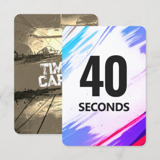 Time Fitness Card with Gold Backing Save The Date