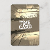 Time Fitness Card with Gold Backing Save The Date (Rückseite)