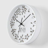 Time Fliegen Funny Fly Bug Pest Bugs Zombie Uhr (Winkel)