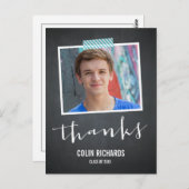 Time Fliegt Abschluss Danke Karte (Vorne/Hinten)