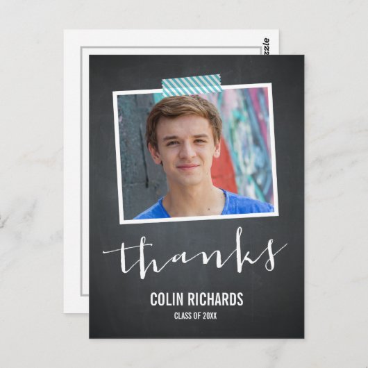 Time Fliegt Abschluss Danke Karte (Vorne/Hinten)