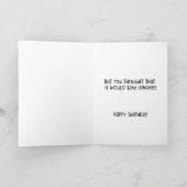 "Time Flies" 34. Geburtstag Karte (Innenseite)