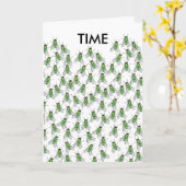Time Flies Get Together greeting card Karte (Gelbe Blume)