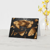 "Time Flies" - Grußkarte Karte (Gelbe Blume)