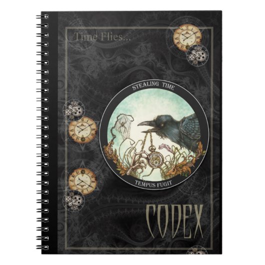 Time Flies Notizblock (Vorderseite)